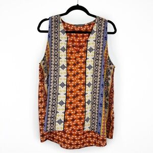 West Kei boho hi lo tank blouse